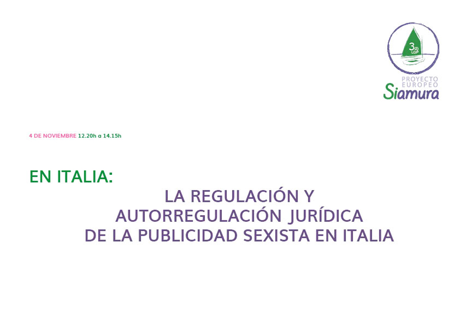 Proyecto europeo Siamura contra la publicidad sexista